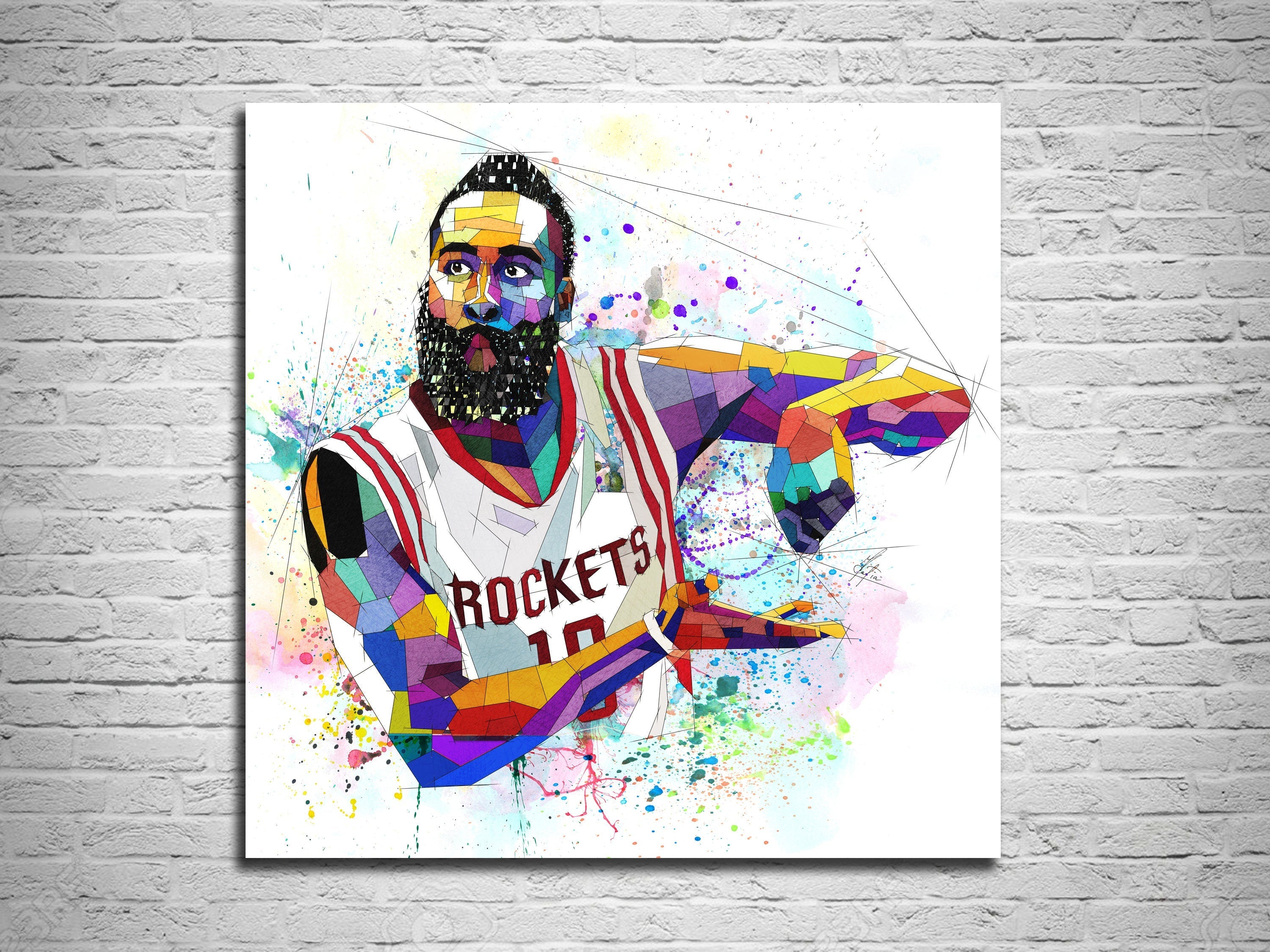 James Harden Basketball Player Poster (32) Art Poster Canvas Painting Decor  Wall Print Photo Gifts Home Modern Decorative Posters Framed/Unframed