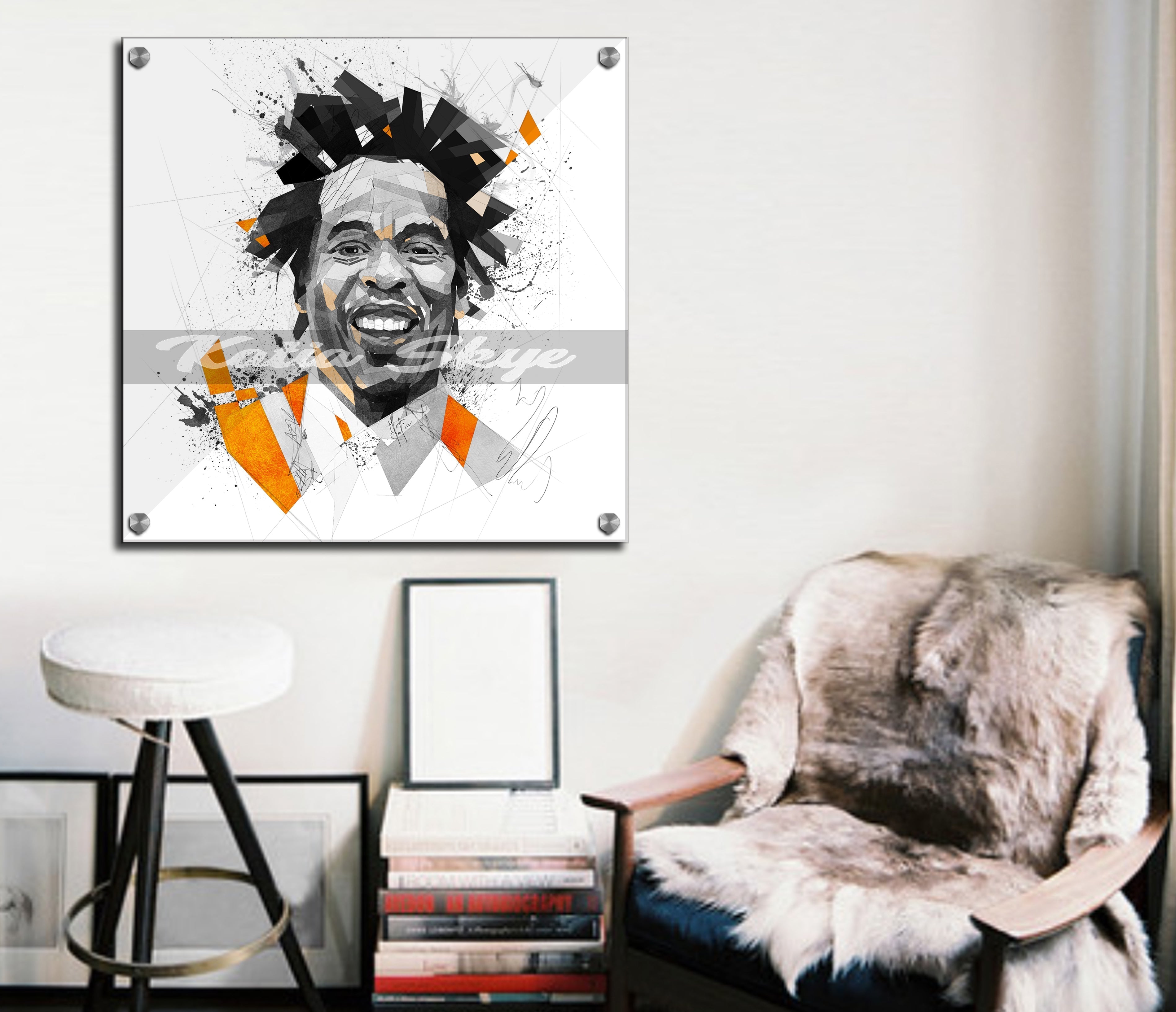 Jay Z Abstract Canvas Wall Art Canvas Print