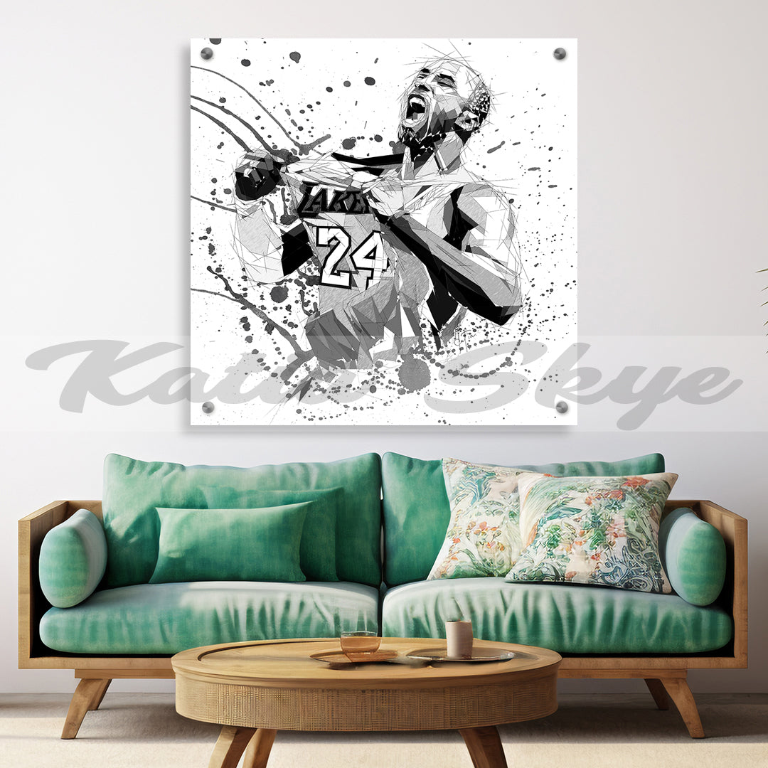 Kobe Bryant Canvas Print - Los Angeles Lakers - store Wall Art, Sports Art Print, Kids Decor, Man Cave, Canvas Art, Gift, Basketball Poster