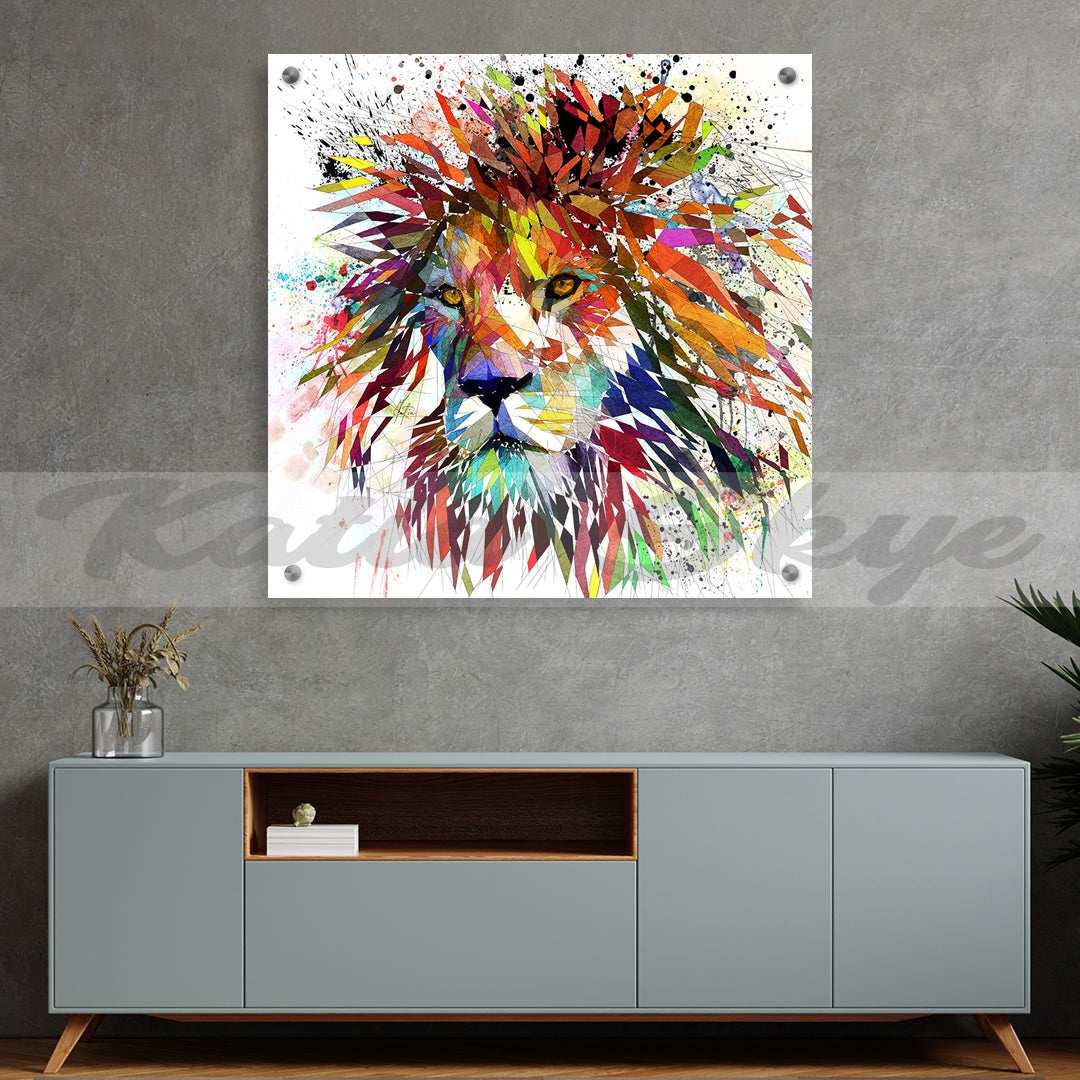 Contemporary Animal Canvas Wall Art Lion // ZOO-LI01