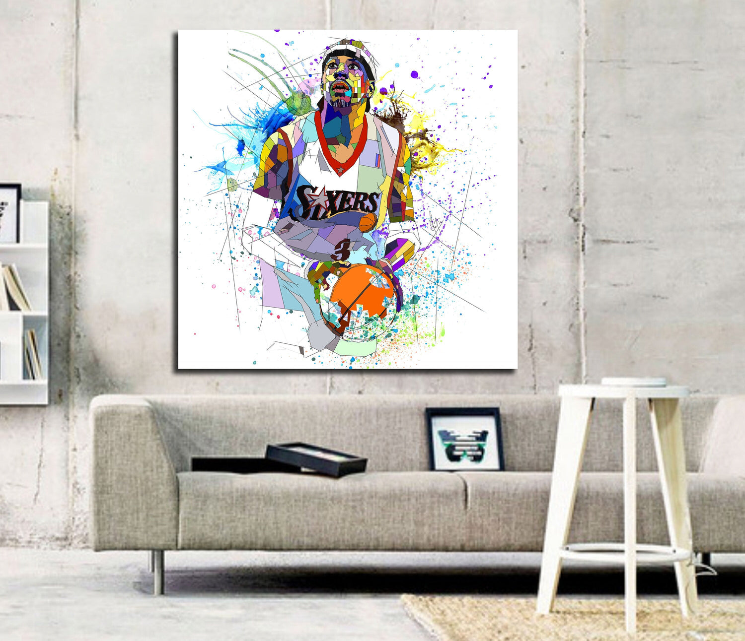 Allen Iverson Basketball Madness Celebrity Poster Canvas Poster Wall Art  Decor Print Picture Paintings for Living Room Bedroom Decoration Unframe