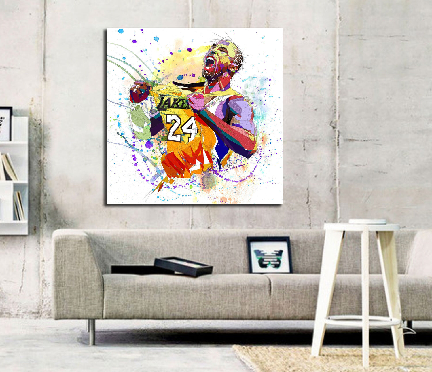Kobe Bryant Painting Canvas - Basketball Canvas Prints, 1 Panel Canvas -  Ducicanvas