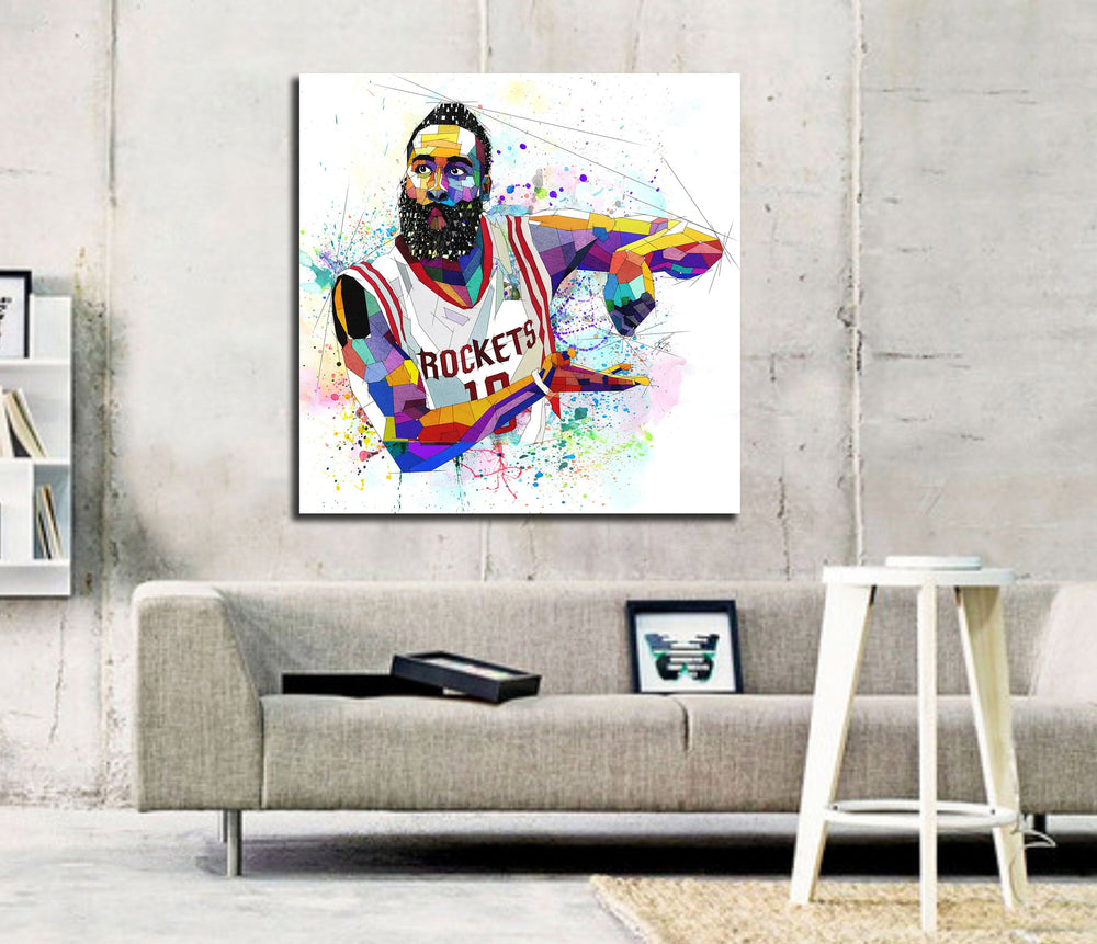 STAINA Poster Basketball Player James Harden Picture(102) Poster Decorative  Painting Canvas Wall Art Living Room Posters Bedroom Painting